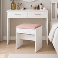 Miniatyrbilde 5 av 6: Krakk, 28.6x45x49.5 cm, Hvit-Rosa