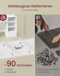 Miniatyrbild 3 av 6: Sminkbord 40x107x144 cm Vit
