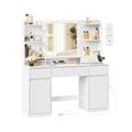 Miniatyrbillede 1 af 6: Toiletbord 40x107x144 cm hvid, træ