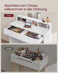 Miniatyrbilde 5 av 6: Sminkebord, 40x100x140 cm, Hvit