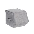 Miniatyrbilde 1 av 6: Oppbevaringsboksesett, 50x35x25 cm og 25x35x25 cm, Grå