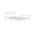 Miniatyrbilde 1 av 6: Sengramme, 207x141,5x86,2 cm, Hvit