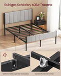 Miniatyrbilde 5 av 6: Dobbeltseng Ramme, 207x141,5x104 cm, Grå