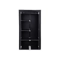 Miniatyrbillede 2 af 6: Garderobe, stofgarderobe, 88x45x170 cm, sort