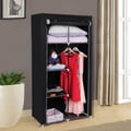 Miniatyrbillede 4 af 6: Garderobe, stofgarderobe, 88x45x170 cm, sort