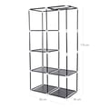 Miniatyrbillede 6 af 6: Garderobe, stofgarderobe, 88x45x170 cm, sort