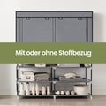Miniatyrbilde 3 av 5: Kleskap i stoff, 45x127x176 cm, Grå