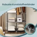 Miniatyrbilde 4 av 5: Garderobeskap, 88x45x168 cm, Grå
