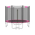Miniatyrbild 1 av 6: Trampolin för trädgård, 244 cm diameter, Rosa