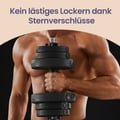 Miniatyrbillede 4 af 5: Justerbart sæt af plastic håndvægte med stålforbindelsesstang, 35x14 cm