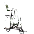 Miniatyrbillede 1 af 5: Plantebord, Multi-niveau Design, Holdbar Metal Konstruktion,sort