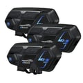 Miniatyrbillede 1 af 5: Bluetooth Intercom Headset, 2000m Rækkevidde, Vandtæt, Op til 8 Brugere, 900mAH Batteri, Støjdæmpning