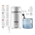 Miniatyrbillede 1 af 5: Vanddestillator, 4L kapacitet, 304 rustfrit stål, 750W effekt, destillationsmetode, FDA-godkendt