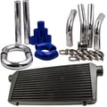 Miniatyrbillede 1 af 5: Intercooler, Kerne Dimensioner 600x300x76 mm, Indløb/Udløb 3 tommer, Rør Længde 18 tommer, Rør Tykkelse 1,8 mm, Rør & Fin Design