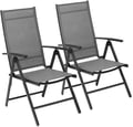 Miniatyrbillede 1 af 5: Sammenklappelig stol, aluminiumsramme, 7-vejs justerbar rygstøtte, belastningskapacitet 120 kg, 53 x 63 x 107 cm, letvægts 3,7 kg