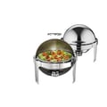 Miniatyrbillede 1 af 5: Chafing Dish, Rulletop Design, Rustfrit Stål Konstruktion,6QT  2 Pakker