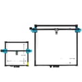 Miniatyrbillede 1 af 5: Lasergravering af aluminiumsprofilramme, DIY opgraderingskit, 600x600mm størrelse,600x600mm