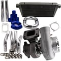 Miniatyrbillede 1 af 5: Turbocharger Kit, Turbine Exducer Diameter 62,4 mm, Intercooler Indløb/Udløb 76 mm, Varelængde 82 cm, Varebredde 50 cm, Rørlægde 1,8 mm