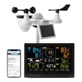 Miniatyrbillede 1 af 5: Vejrstation, 7,5 tommer skærm, IPX7 vandtæt, 150 m transmission, 2,4 GHz Wi-Fi, sensor dimensioner 16 x 15,5 x 14,4 tommer