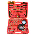 Miniatyrbillede 1 af 5: Brændstoftryk Tester, 0-140 psi / 0-10 bar, 3,5-tommer Måler, Højkvalitets Legering, Inkluderer Adapter og Slange, Egnet til Biler og Lastbiler