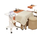 Miniatyrbillede 1 af 5: Skønhedsinstrumentvogn, Forstærket ABS-materiale, Maksimal belastning 50 kg, 2 hylder, Hyldemål 45 cm x 37 cm, Samling påkrævet