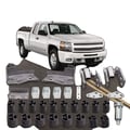 Miniatyrbillede 1 af 5: Body Lift Kit, 3 tommer løftehøjde, stålmateriale, kompatibilitet med Silverado og Sierra 1500, nem bolt-on installation, installationstid på 8 timer