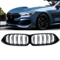 Miniatyrbillede 1 af 5: Frontbumpergrill, Dobbelt Spalter, Kompatibel med Luksus Sports Coupe,som vist