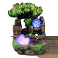 Miniatyrbillede 1 af 5: Vandfald Klippe Rum Springvand, LED Belysning, Atomizer Funktion