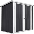 Miniatyrbillede 1 af 5: Skur, Galvaniseret Stål, 147 cm x 86 cm x 134 cm, Dobbeltdør, Vandtæt, 1,26 m²