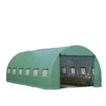 Miniatyrbillede 1 af 5: Tunnel Drivhus, 6m x 3m x 2m, Vandtæt, 12 Vinduer, Rulledør til Have, Egnet til Forskellige Haveindstillinger