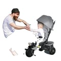 Miniatyrbild 1 av 5: Baby trehjuling, tre hjul, metallmaterial, design, GRÅ