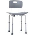 Miniatyrbillede 1 af 5: Bruse stol, skridsikker design, 136 kg kapacitet, 35 x 22 x 35 tommer, nem montering, rygstøtte