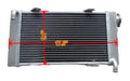 Miniatyrbillede 1 af 4: 50MM Racing Aluminium Radiator, Skræddersyet til Go Karts, Letvægtsdesign, Optimal Køleydelse