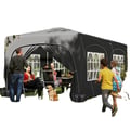 Miniatyrbillede 1 af 5: Gazebo Telt, 6,0 m x 3,0 m Dimensioner, UPF50 Stof, Justerbar Højde, 6 Sidevægge, 4 Vinduer
