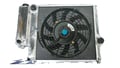 Miniatyrbild 1 av 5: Aluminiumkylare för BMW E36 Z3, kärnmått 520mm x 433mm, kärntjocklek 34mm, in- och utloppsmått 40mm x 40mm.