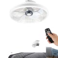 Miniatyrbillede 1 af 5: Loftventilator med LED-lys, 50W dæmpbar, fjernbetjening,50W, 5, 230V
