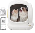 Miniatyrbillede 1 af 5: Automatisk Katte Toilet, Stor Åbning, Lugt Kontrol,XXL, HVID
