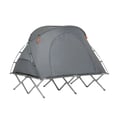 Miniatyrbillede 1 af 5: Camping Sæt, Integreret Telt og Lejr Seng, Letvægts og Bærbar,GRÅ, 194x157x145cm