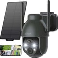 Miniatyrbillede 1 af 5: Sikkerhedskamera, 2K opløsning, 360° PTZ, Wi-Fi 2.4GHz forbindelse, farve nattsyn, batteridrevet