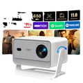 Miniatyrbillede 1 af 5: Bærbar projektor, ægte 1080P, 650 ANSI lumen, 10000:1 kontrastforhold, WiFi og Bluetooth-forbindelse, let design