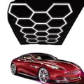 Miniatyrbillede 1 af 5: Loftlampe, Hexagonal Design, Vandtæt og Støvafvisende,520W, Kold Hvid