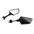 Miniatyrbillede 1 af 5: Bageste spejle, Plastskal, Aluminiumstamme, Kompatibel med Ninja 250R EX250 2008-2013, Monteringsbolt gevind 5mm, Klart glas spejl
