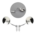 Miniatyrbillede 1 af 5: Bar End Spejle, Billet Aluminium, 87 mm Bred x 87 mm Høj, 360° Rotation, Passer til 17,2 mm - 22 mm Styr, 1 Par