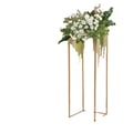 Miniatyrbild 1 av 5: Blomsterställ, Elegant Metalldesign, Lätt Montering,Guld
