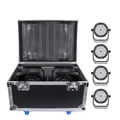 Miniatyrbillede 1 af 5: Flightcase, Premium Læder, PE Polstring, EVA Skillevægge, Understøtter 150W Udstyr, Professionel Scene Belysning Kompatibel