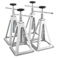 Miniatyrbillede 1 af 5: RV Stabilizer Jack, 6000 lbs kapacitet, højdejusterbar 11" til 17", aluminiumsmateriale, trekantet støtte struktur, kompatibel med RV'er og trailere
