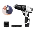 Miniatyrbillede 1 af 5: Trådløs Boremaskine, 12V Spænding, Maksimalt Moment 45NM, Hastighedsområde 0-400 RPM, Lithium-ion Batteri 1300 mAH, Ergonomisk Design