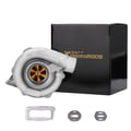 Miniatyrbillede 1 af 5: Turbocharger, 0,5 A/R Kompressor, 0,63 A/R Turbine, T3 T4 Flange, 5 Bolt Udstødningsflange, Op til 400 HK