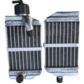Miniatyrbillede 1 af 5: Aluminium Radiator, Øget Kølekapacitet, Skræddersyet Pasform til KTM 50 SX og Husqvarna TC50, Vakuum Svejset Kerne, TIG Svejsede Tanker