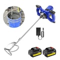 Miniatyrbillede 1 af 5: Trådløs Betonblander, 5000W Effekt, 6 Justerbare Hastigheder, 2x 1500 mAh Lithiumbatteri, Vægt 4 kg, M14 Rørestav